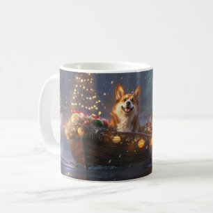 Corgi Weihnachtsfeiertage Kaffeetasse