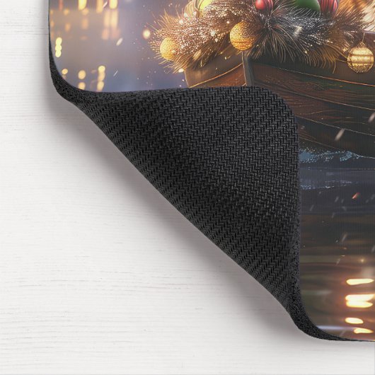 Corgi Weihnachtsfeiertage Mousepad (Ecke)