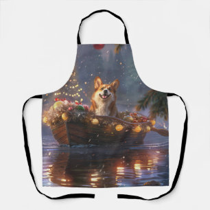 Corgi Weihnachtsfeiertage Schürze
