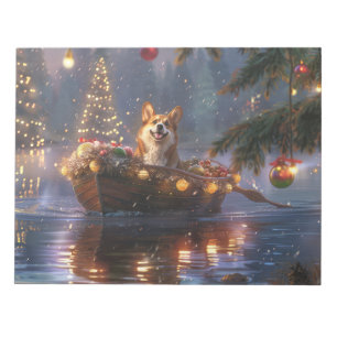 Corgi-Weihnachtsfestreise Notizblock