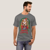 Corgi Weihnachtsfreunde T-Shirt (Vorne ganz)