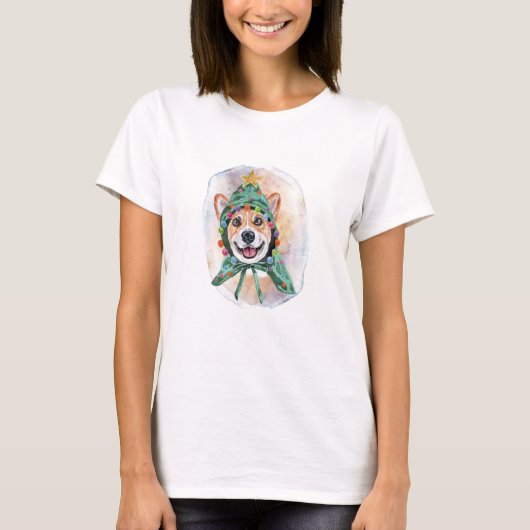 Corgi Weihnachtsgeschenke für Hundefreunde T-Shirt (Vorderseite)