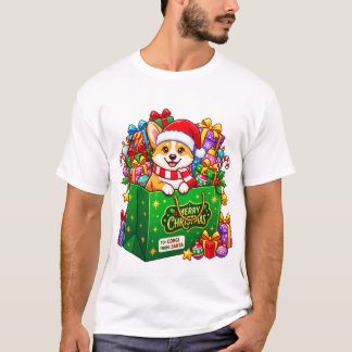 Corgi Weihnachtsgeschenktasche Freude T-Shirt
