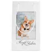 Corgi Weihnachtsgeschenktasche Kleine Geschenktüte (Vorderseite)