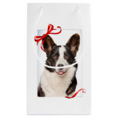Corgi Weihnachtsgeschenktasche Kleine Geschenktüte (Rückseite)