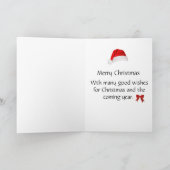 Corgi-Weihnachtskarte Feiertagskarte (Innenseite)