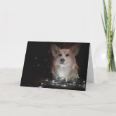 Corgi Weihnachtskarte Karte (Vorderseite)