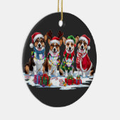 Corgi Weihnachtsleuchten - Adventure Design Keramik Ornament (Rechts)