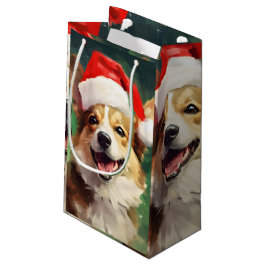 Corgi Weihnachtsmalerei Kleine Geschenktüte