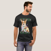 Corgi-Weihnachtsmann-Pullover-Anhänger Xmas T-Shirt (Vorne ganz)