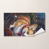 Corgi Weihnachtssaison Badhandtuch Set (Handtuch)