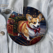 Corgi Weihnachtssaison Button (Beispiel)