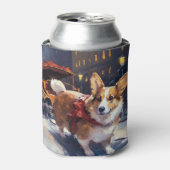 Corgi Weihnachtssaison Dosenkühler (Kanne Vorderseite)