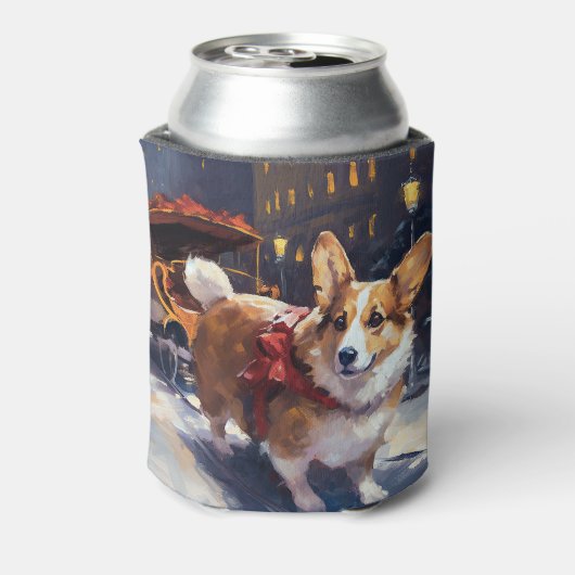 Corgi Weihnachtssaison Dosenkühler (Kanne Rückseite)