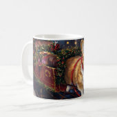 Corgi Weihnachtssaison Kaffeetasse (Vorderseite Links)