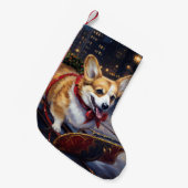 Corgi Weihnachtssaison Kleiner Weihnachtsstrumpf (Vorderansicht (hängend))