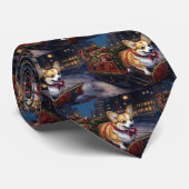 Corgi Weihnachtssaison Krawatte (Gerollt)
