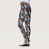 Corgi Weihnachtssaison Leggings (Links)