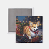 Corgi Weihnachtssaison Magnet (Vorderseite/Rückseite)