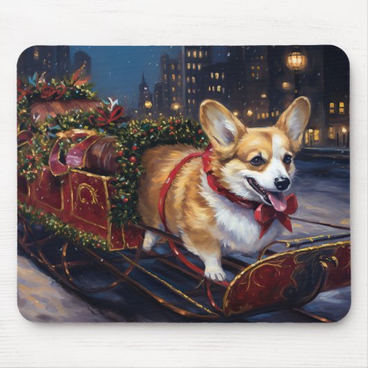 Corgi Weihnachtssaison Mousepad (Vorne)