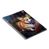 Corgi Weihnachtssaison Notizblock (Rechte Seite)