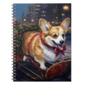 Corgi Weihnachtssaison Notizblock (Vorderseite)