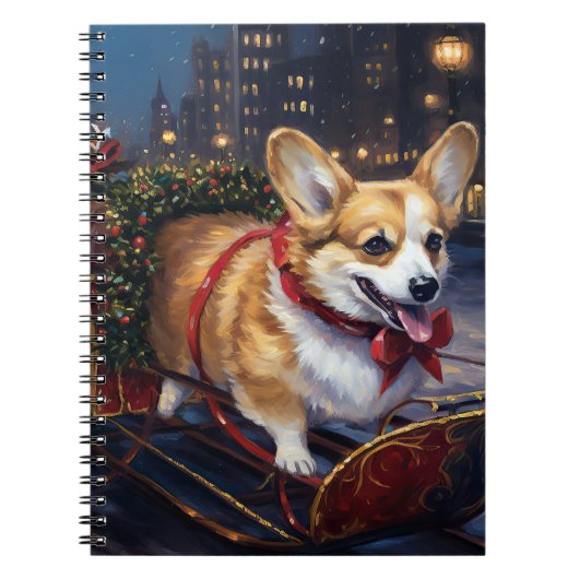 Corgi Weihnachtssaison Notizblock (Vorderseite)