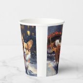 Corgi Weihnachtssaison Pappbecher (Rechts)