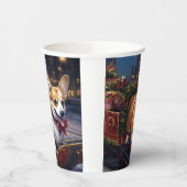 Corgi Weihnachtssaison Pappbecher (Links)