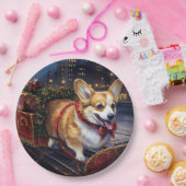 Corgi Weihnachtssaison Pappteller (Party)