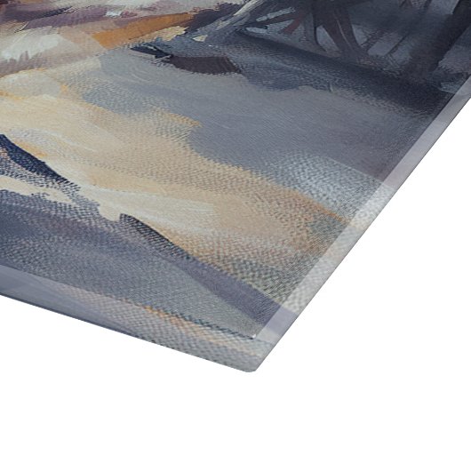 Corgi Weihnachtssaison Schneidebrett (Ecke)