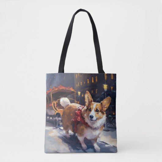Corgi Weihnachtssaison Tasche (Vorderseite)