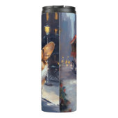 Corgi Weihnachtssaison Thermosbecher (Rückseite)