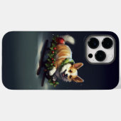 Corgi Weihnachtsschnee Winter Case-Mate iPhone Hülle (Rückseite (Horizontal))
