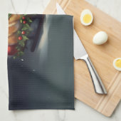 Corgi Weihnachtsschnee Winter Geschirrtuch (Viertel Falte)