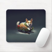 Corgi Weihnachtsschnee Winter Mousepad (Mit Mouse)