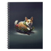 Corgi Weihnachtsschnee Winter Notizblock (Vorderseite)