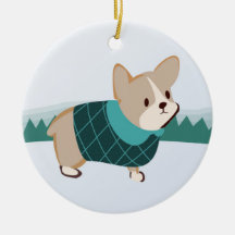 Corgi-Weihnachtsverzierung