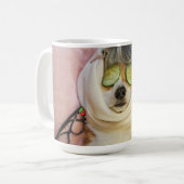 Corgi Wellness-Center Day Kaffee Tasse (Vorderseite Links)