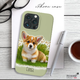 Corgi Welpe auf dem Gras | niedliches Haustier Case-Mate iPhone 14 Pro Hülle