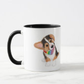 Corgi Welpe "Bester Hundedad aller Zeiten" Tasse (Links)