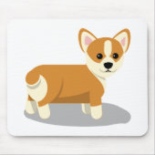 Corgi-Welpe Mousepad (Vorne)