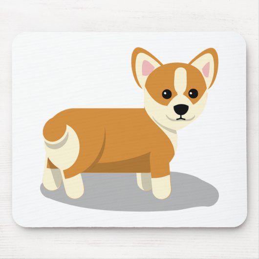 Corgi-Welpe Mousepad (Vorne)