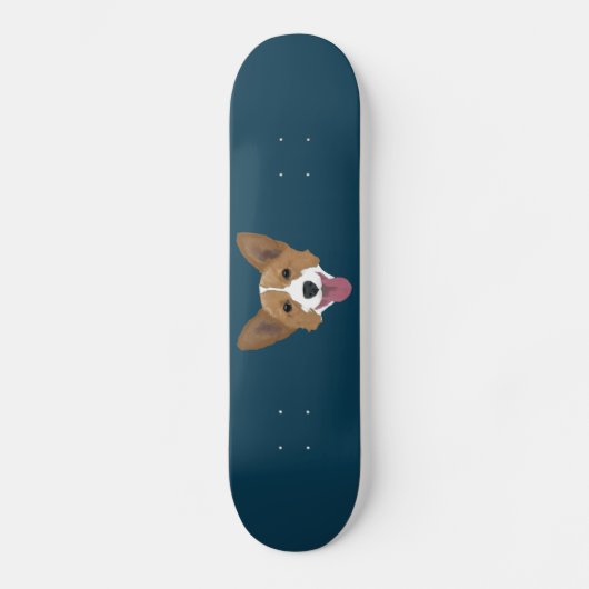 Corgi-Welpe Skateboard (Vorderseite)