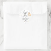 Corgi Welpen Dog Wedding Willkommen Runder Aufkleber (Tasche)