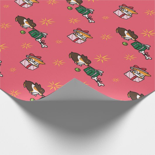 Corgi-Welpen-Geschenk-Packpapier Geschenkpapier (Ecke)