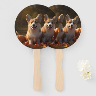 Corgi Welppy Autumn Delight Pumpkin Fächer