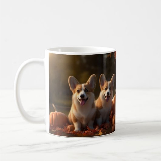 Corgi Welppy Autumn Delight Pumpkin Kaffeetasse (Links)