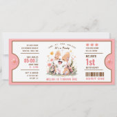 Corgi Welppy Birthday Ticket Einladung | Niedliche (Vorderseite)