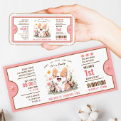 Corgi Welppy Birthday Ticket Einladung | Niedliche